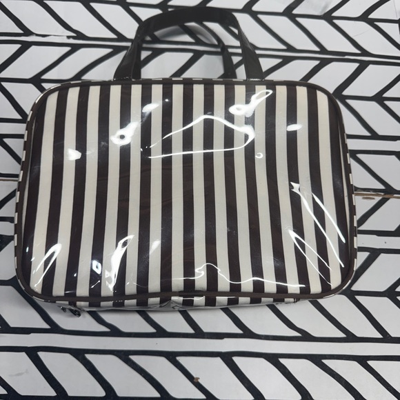 Henri Bendel Striped Hanging Cosmetic Travel Case - Picture 3 of 10